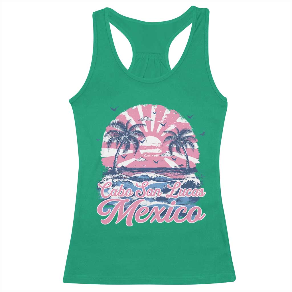 Cabo San Lucas Mexico Racerback Tank Top Vintage Retro Beach Summer Vacation Family Trip TS10 Irish Green Print Your Wear