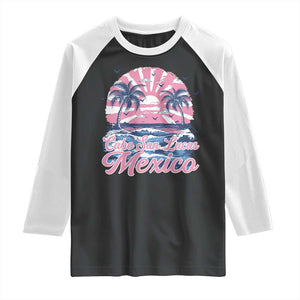 Cabo San Lucas Mexico Raglan Shirt Vintage Retro Beach Summer Vacation Family Trip TS10 Black White Print Your Wear