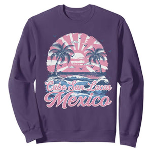 Cabo San Lucas Mexico Sweatshirt Vintage Retro Beach Summer Vacation Family Trip TS10 Purple Print Your Wear