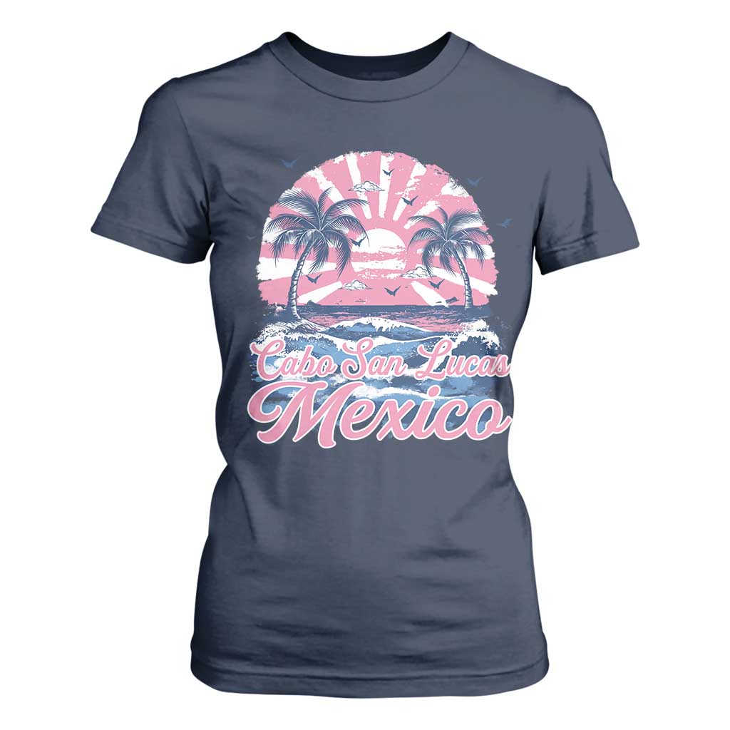 Cabo San Lucas Mexico T Shirt For Women Vintage Retro Beach Summer Vacation Family Trip TS10 Navy Print Your Wear