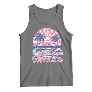 Cabo San Lucas Mexico Tank Top Vintage Retro Beach Summer Vacation Family Trip TS10 Black Heather Print Your Wear