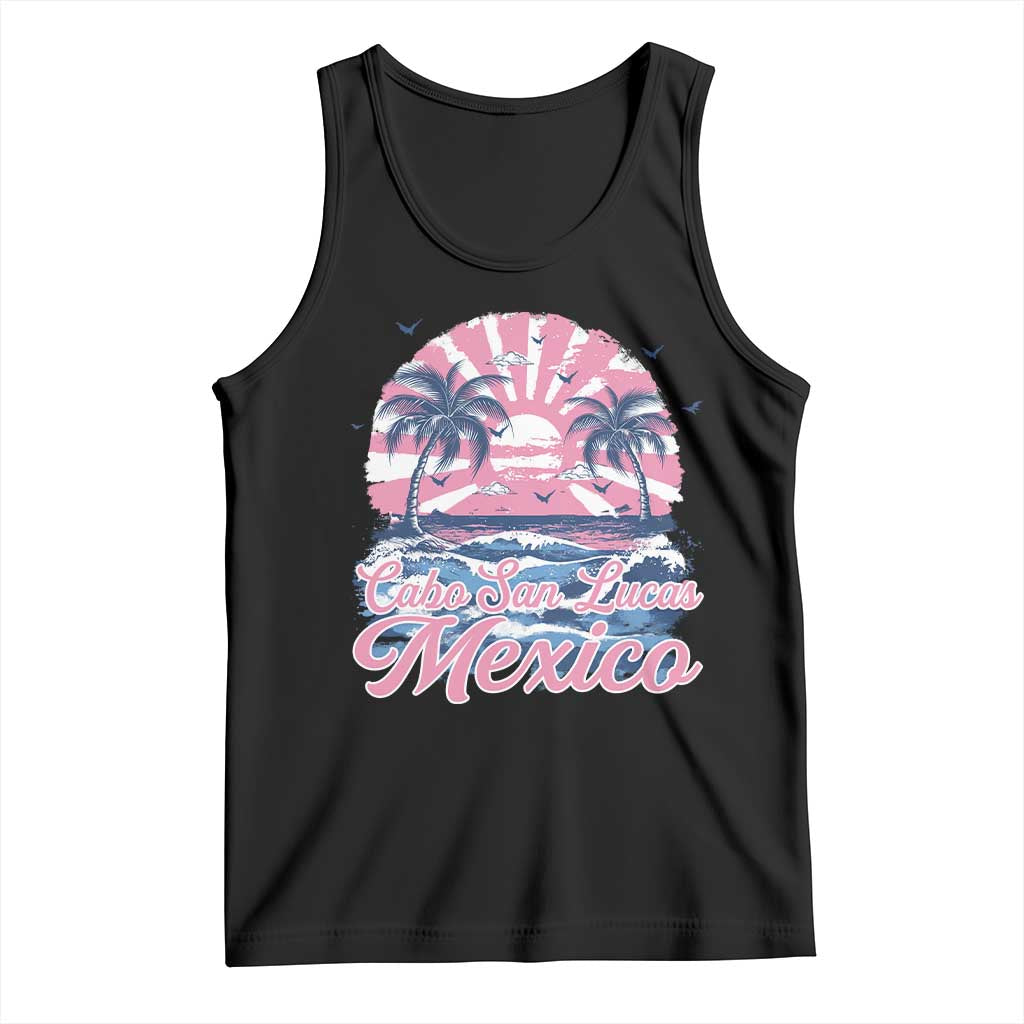 Cabo San Lucas Mexico Tank Top Vintage Retro Beach Summer Vacation Family Trip TS10 Black Print Your Wear