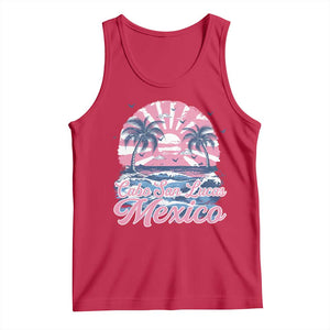 Cabo San Lucas Mexico Tank Top Vintage Retro Beach Summer Vacation Family Trip TS10 Red Print Your Wear