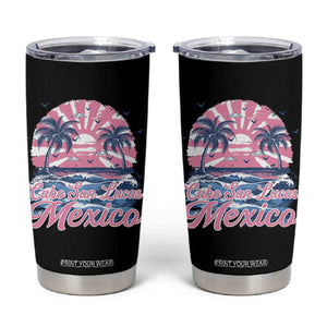 Cabo San Lucas Mexico Tumbler Cup Vintage Retro Beach Summer Vacation Family Trip TS10 Black Print Your Wear