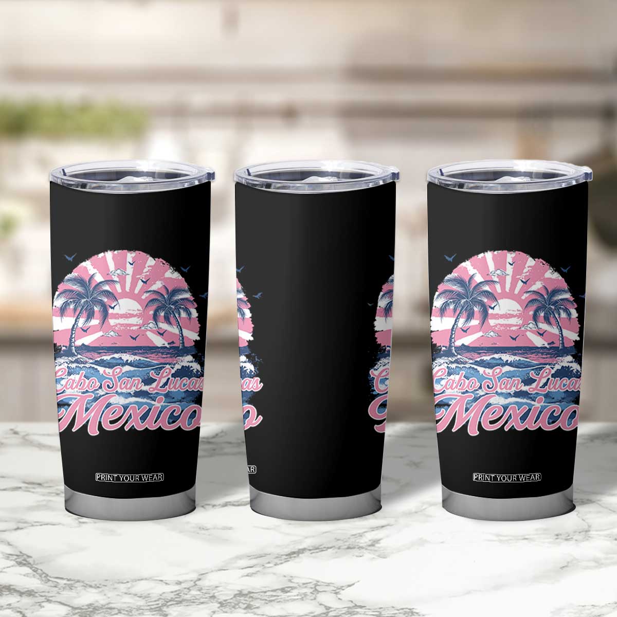 Cabo San Lucas Mexico Tumbler Cup Vintage Retro Beach Summer Vacation Family Trip TS10 Print Your Wear