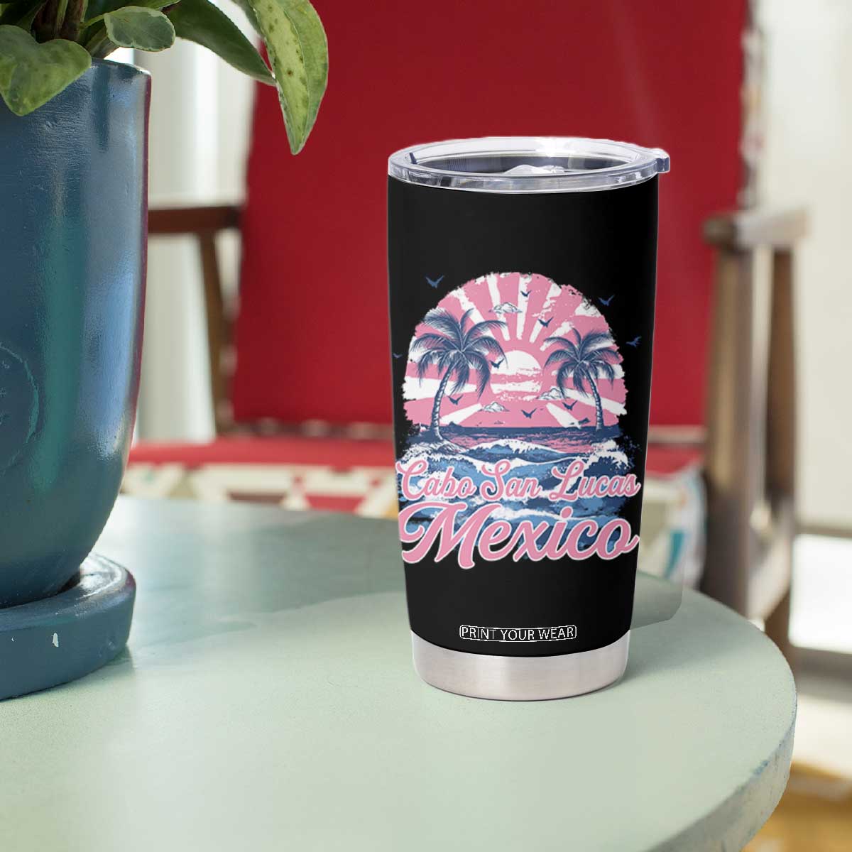 Cabo San Lucas Mexico Tumbler Cup Vintage Retro Beach Summer Vacation Family Trip TS10 Print Your Wear