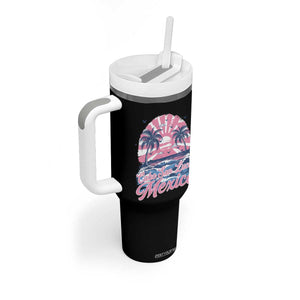 Cabo San Lucas Mexico Tumbler With Handle Vintage Retro Beach Summer Vacation Family Trip TS10 Print Your Wear