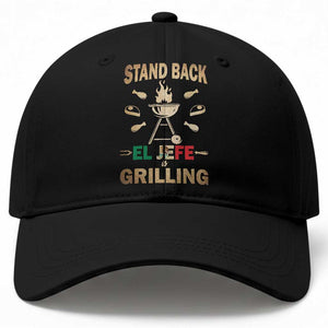 Funny Mexican Dad Baseball Cap El Jefe Grilling Stand Back Fathers Day TS10 Print Your Wear