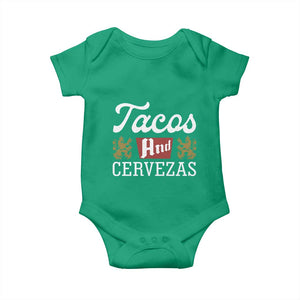 Tacos And Cervezas Baby Onesie Mexican Food Beer Humor TS10 Irish Green Print Your Wear