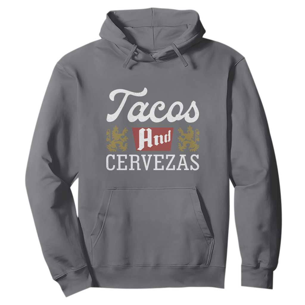 Tacos And Cervezas Hoodie Mexican Food Beer Humor TS10 Charcoal Print Your Wear
