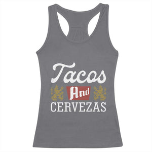 Tacos And Cervezas Racerback Tank Top Mexican Food Beer Humor TS10 Charcoal Print Your Wear