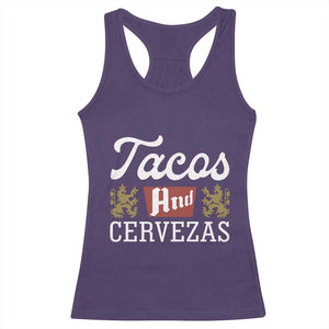 Tacos And Cervezas Racerback Tank Top Mexican Food Beer Humor TS10 Purple Print Your Wear