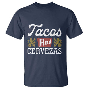 Tacos And Cervezas T Shirt Mexican Food Beer Humor TS10 Navy Print Your Wear