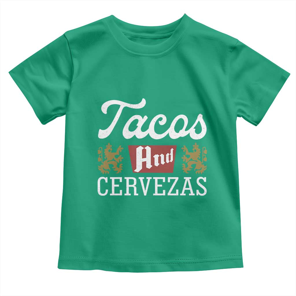 Tacos And Cervezas Toddler T Shirt Mexican Food Beer Humor TS10 Irish Green Print Your Wear