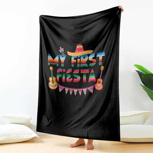My First Fiesta Throw Blanket Baby Cinco De Mayo Mexican Fiesta Outfit TS10 Print Your Wear