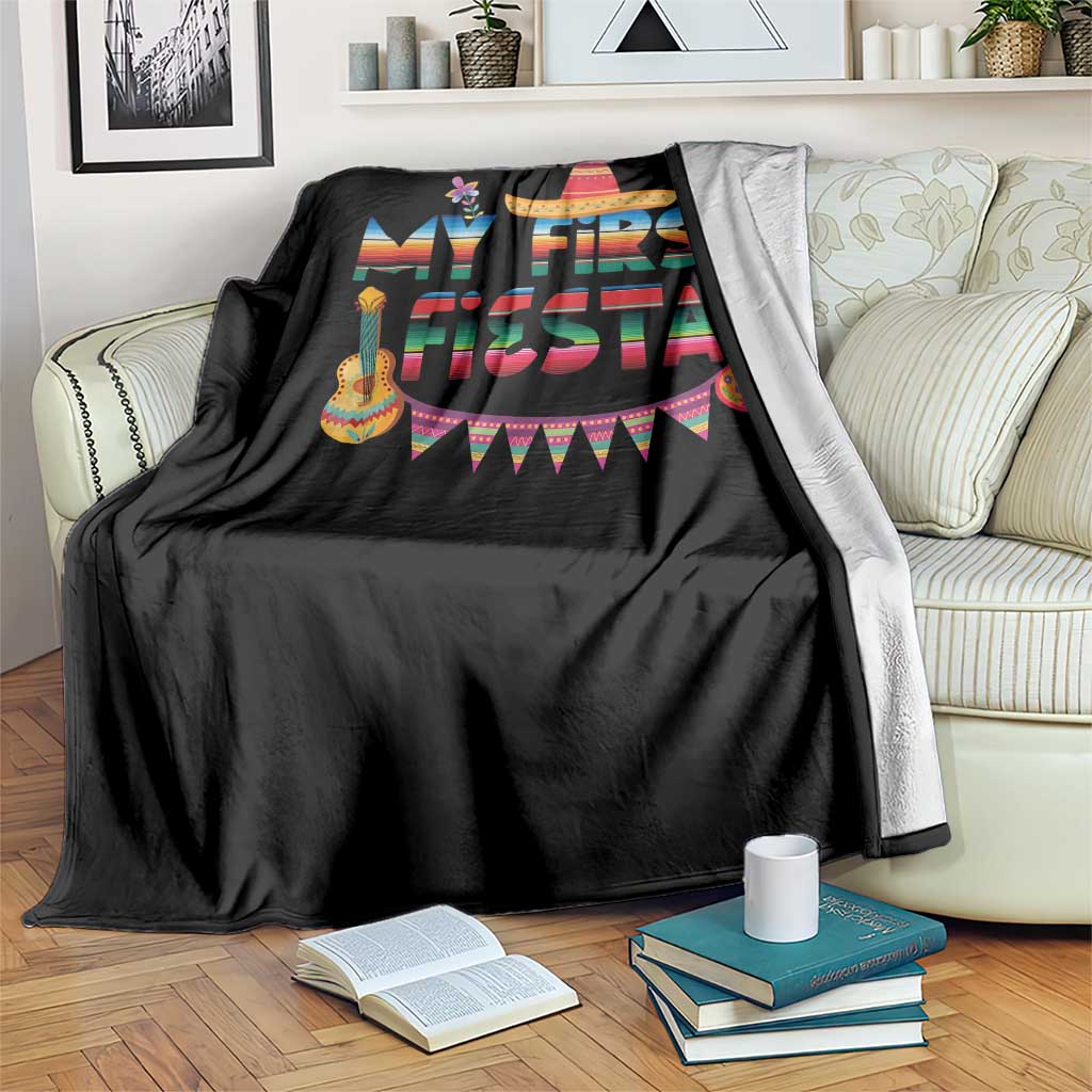 My First Fiesta Throw Blanket Baby Cinco De Mayo Mexican Fiesta Outfit TS10 Print Your Wear