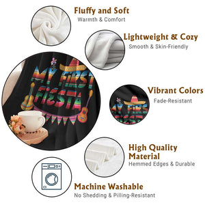 My First Fiesta Throw Blanket Baby Cinco De Mayo Mexican Fiesta Outfit TS10 Print Your Wear