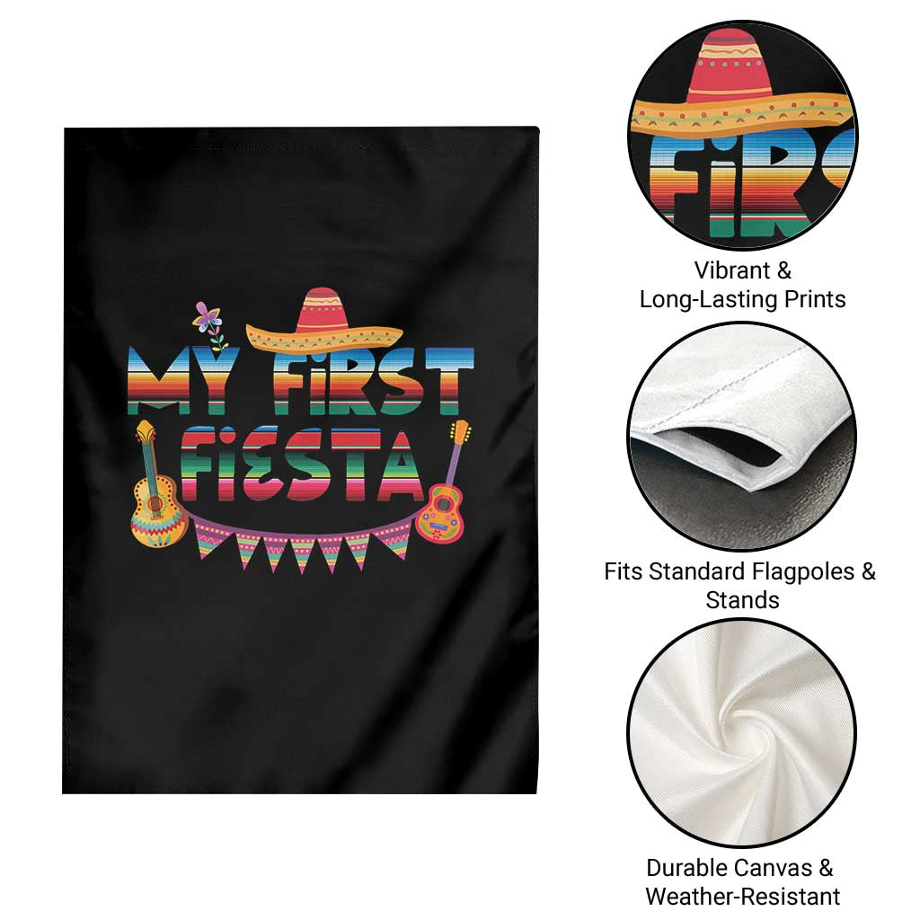 My First Fiesta Garden Flag Baby Cinco De Mayo Mexican Fiesta Outfit TS10 Print Your Wear