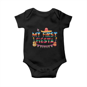 My First Fiesta Baby Onesie Baby Cinco De Mayo Mexican Fiesta Outfit TS10 Black Print Your Wear