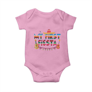 My First Fiesta Baby Onesie Baby Cinco De Mayo Mexican Fiesta Outfit TS10 Light Pink Print Your Wear