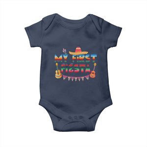 My First Fiesta Baby Onesie Baby Cinco De Mayo Mexican Fiesta Outfit TS10 Navy Print Your Wear