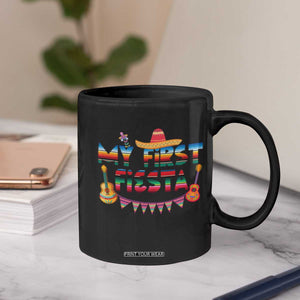 My First Fiesta Coffee Mug Baby Cinco De Mayo Mexican Fiesta Outfit TS10 Print Your Wear