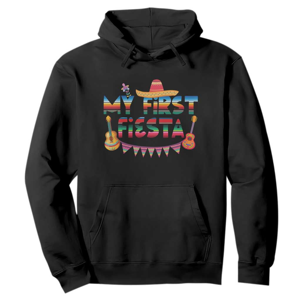 My First Fiesta Hoodie Baby Cinco De Mayo Mexican Fiesta Outfit TS10 Black Print Your Wear