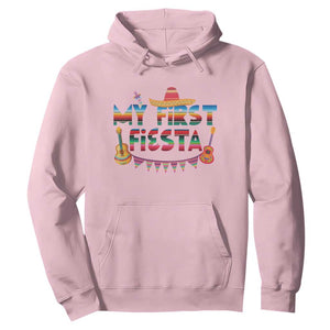 My First Fiesta Hoodie Baby Cinco De Mayo Mexican Fiesta Outfit TS10 Light Pink Print Your Wear