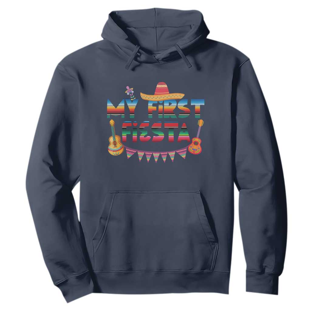 My First Fiesta Hoodie Baby Cinco De Mayo Mexican Fiesta Outfit TS10 Navy Print Your Wear