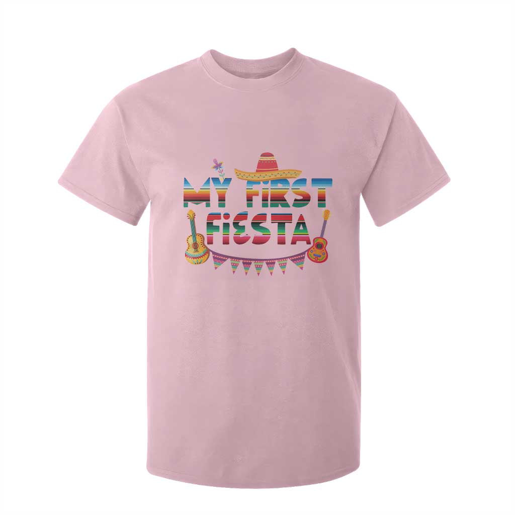 My First Fiesta T Shirt For Kid Baby Cinco De Mayo Mexican Fiesta Outfit TS10 Light Pink Print Your Wear
