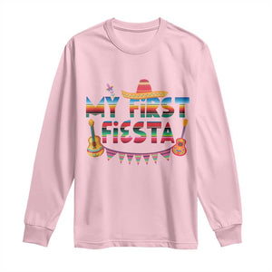My First Fiesta Long Sleeve Shirt Baby Cinco De Mayo Mexican Fiesta Outfit TS10 Light Pink Print Your Wear