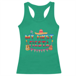 My First Fiesta Racerback Tank Top Baby Cinco De Mayo Mexican Fiesta Outfit TS10 Irish Green Print Your Wear