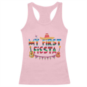 My First Fiesta Racerback Tank Top Baby Cinco De Mayo Mexican Fiesta Outfit TS10 Light Pink Print Your Wear