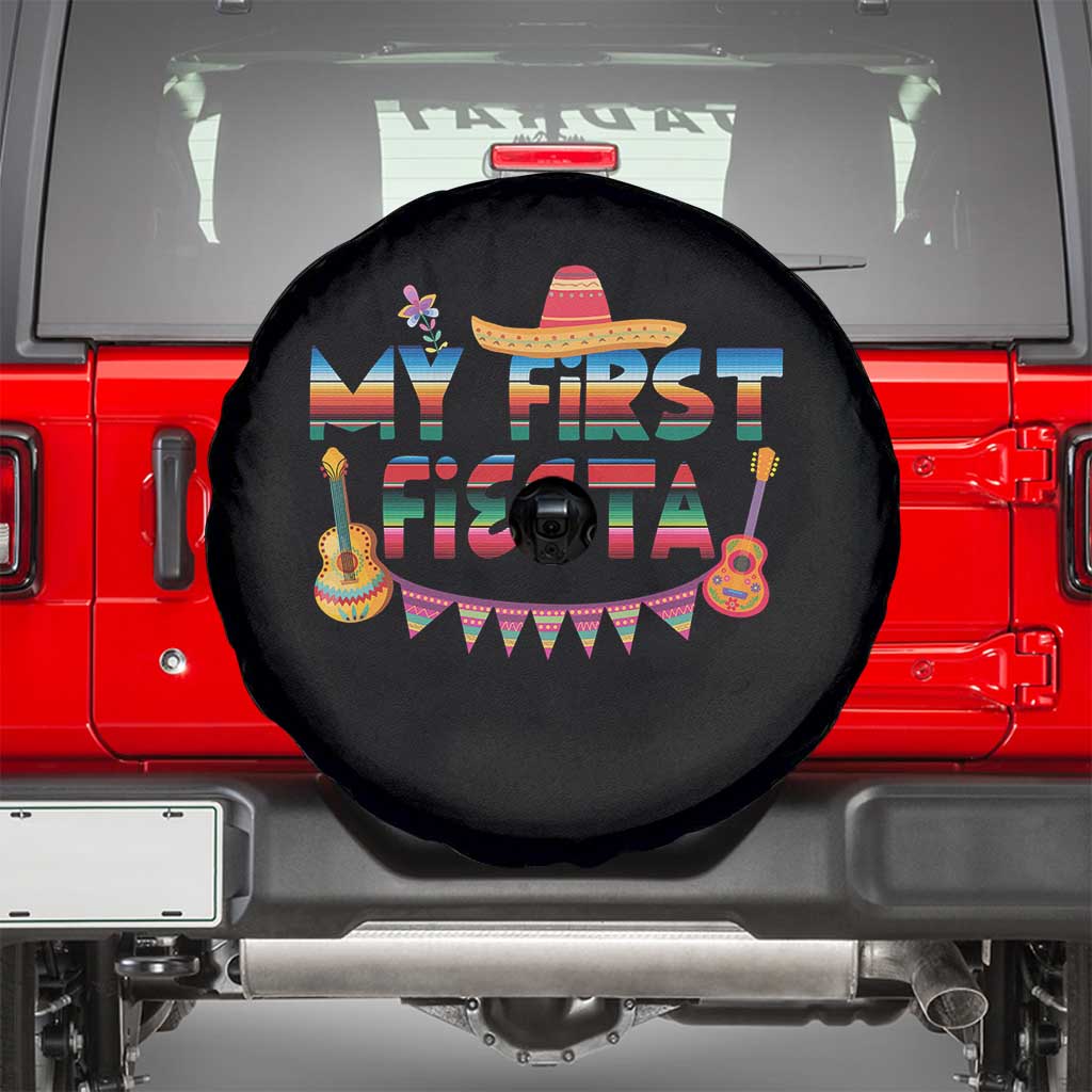 My First Fiesta Spare Tire Cover Baby Cinco De Mayo Mexican Fiesta Outfit TS10 Black Print Your Wear
