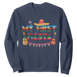 My First Fiesta Sweatshirt Baby Cinco De Mayo Mexican Fiesta Outfit TS10 Navy Print Your Wear