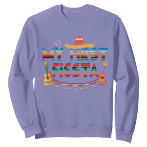 My First Fiesta Sweatshirt Baby Cinco De Mayo Mexican Fiesta Outfit TS10 Violet Print Your Wear