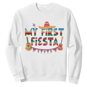 My First Fiesta Sweatshirt Baby Cinco De Mayo Mexican Fiesta Outfit TS10 White Print Your Wear