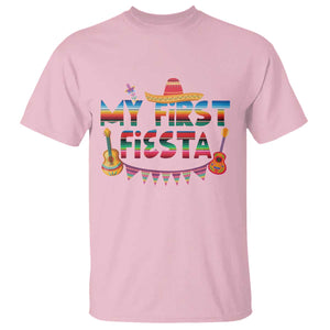 My First Fiesta T Shirt Baby Cinco De Mayo Mexican Fiesta Outfit TS10 Light Pink Print Your Wear