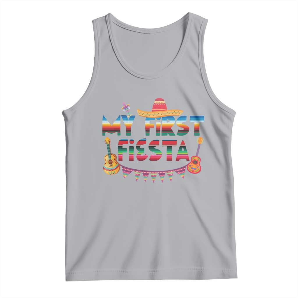 My First Fiesta Tank Top Baby Cinco De Mayo Mexican Fiesta Outfit TS10 Athletic Heather Print Your Wear