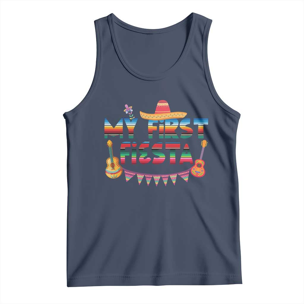 My First Fiesta Tank Top Baby Cinco De Mayo Mexican Fiesta Outfit TS10 Navy Print Your Wear