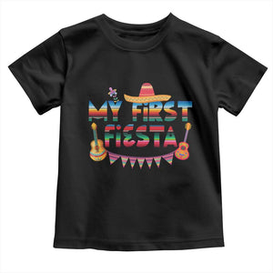 My First Fiesta Toddler T Shirt Baby Cinco De Mayo Mexican Fiesta Outfit TS10 Black Print Your Wear