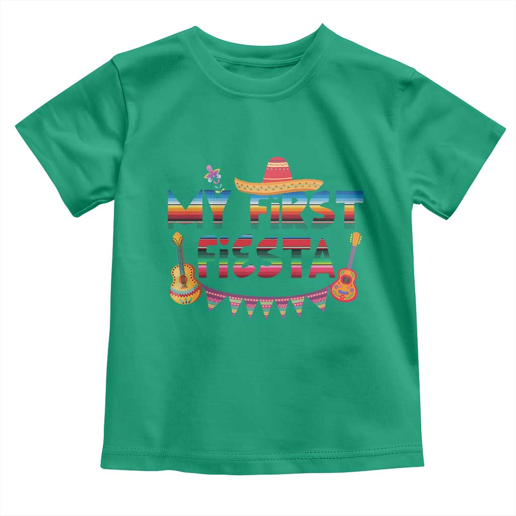 My First Fiesta Toddler T Shirt Baby Cinco De Mayo Mexican Fiesta Outfit TS10 Irish Green Print Your Wear