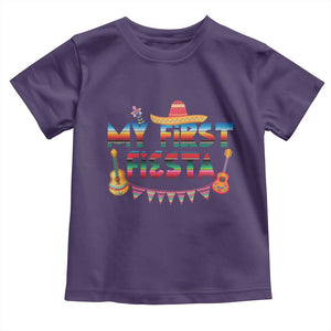 My First Fiesta Toddler T Shirt Baby Cinco De Mayo Mexican Fiesta Outfit TS10 Purple Print Your Wear