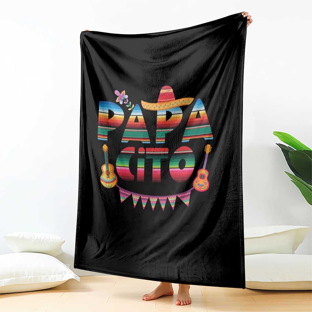 Papa Cito Throw Blanket Mexican Dad Latino Fathers Day Gift TS10 Print Your Wear