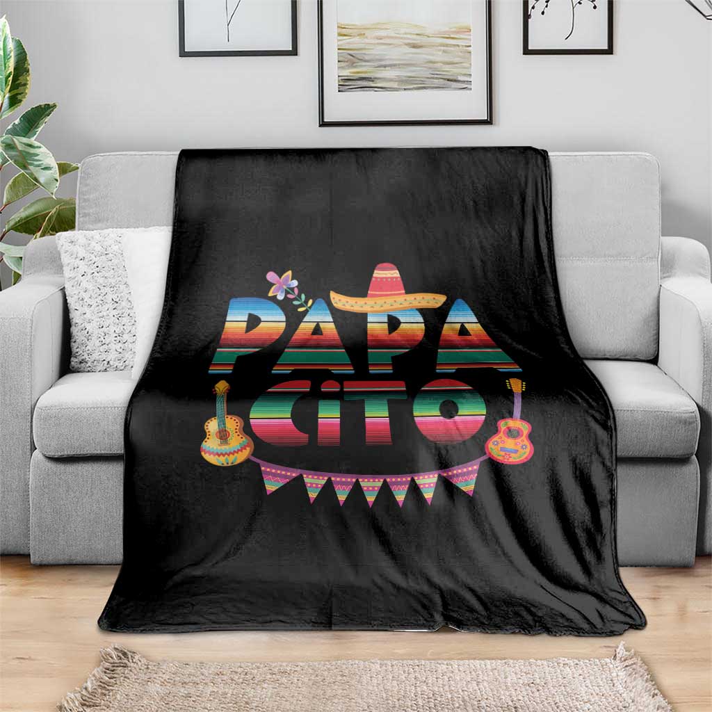 Papa Cito Throw Blanket Mexican Dad Latino Fathers Day Gift TS10 Print Your Wear