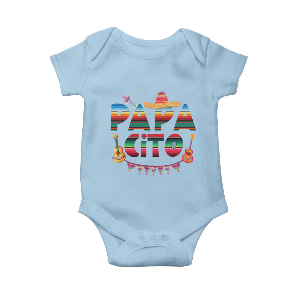 Papa Cito Baby Onesie Mexican Dad Latino Fathers Day Gift TS10 Light Blue Print Your Wear
