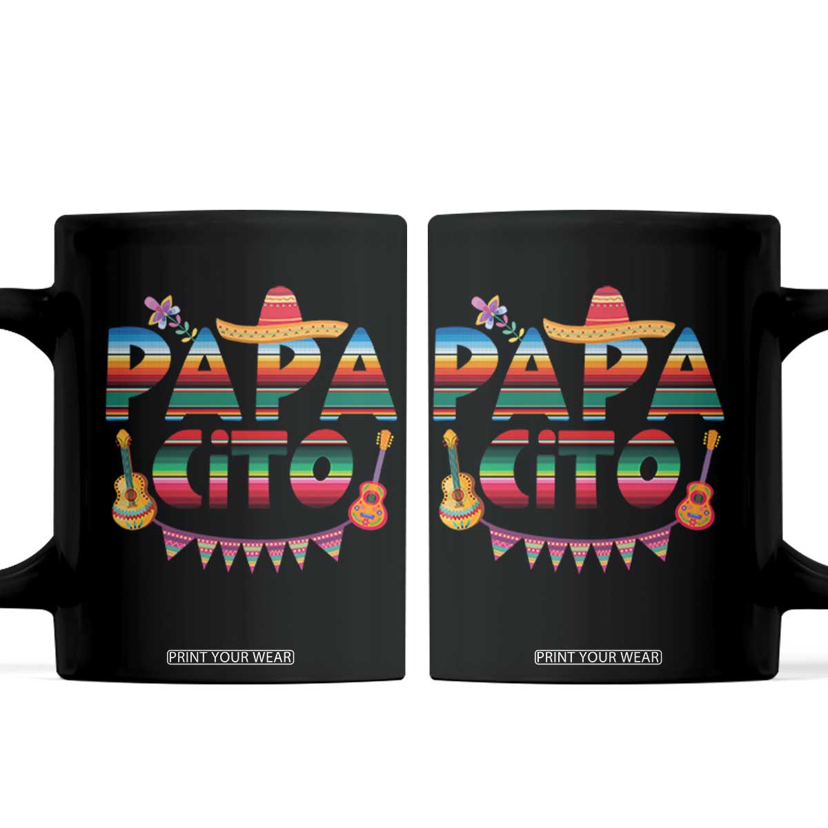 Papa Cito Coffee Mug Mexican Dad Latino Fathers Day Gift TS10 Black Print Your Wear