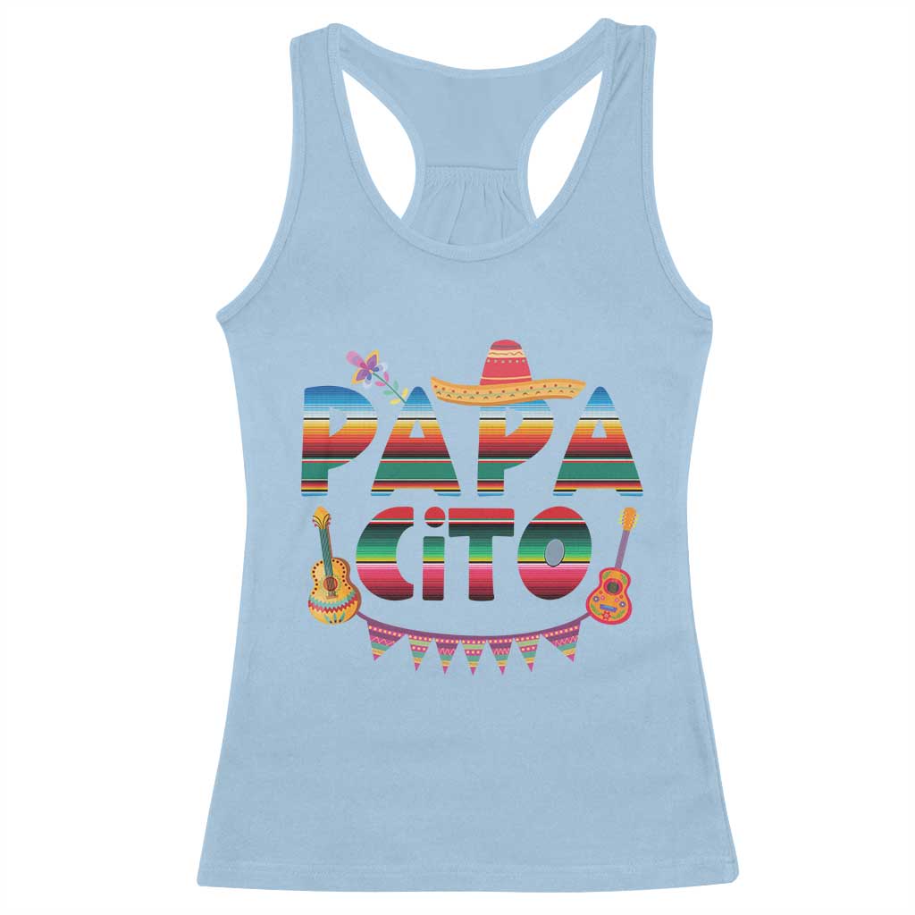 Papa Cito Racerback Tank Top Mexican Dad Latino Fathers Day Gift TS10 Light Blue Print Your Wear
