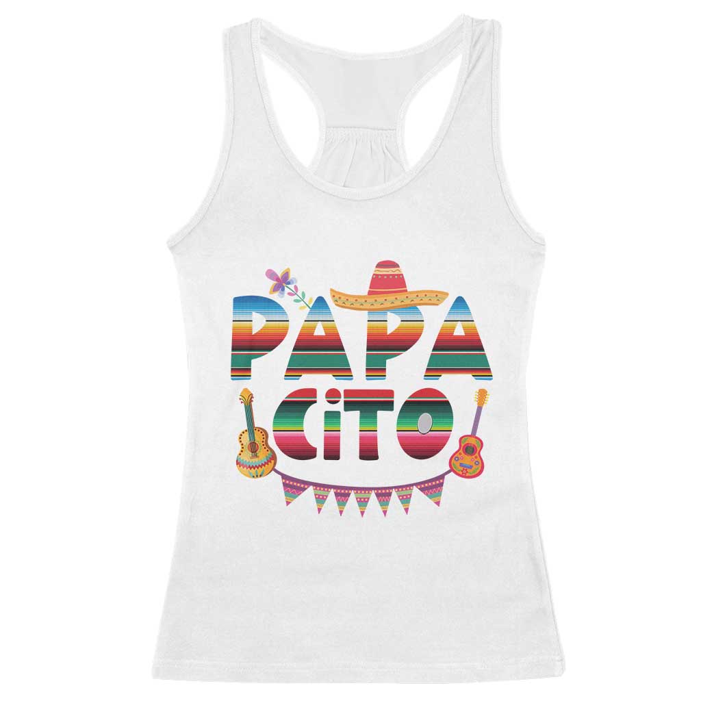 Papa Cito Racerback Tank Top Mexican Dad Latino Fathers Day Gift TS10 White Print Your Wear