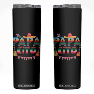 Papa Cito Skinny Tumbler Mexican Dad Latino Fathers Day Gift TS10 Black Print Your Wear